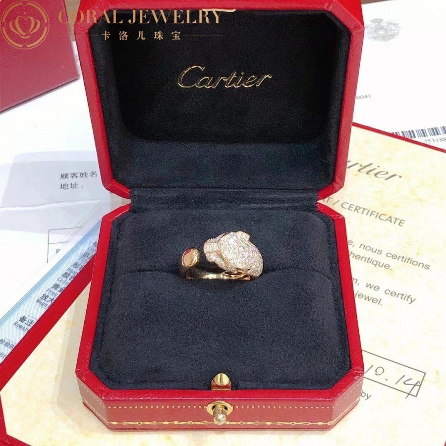 Cartier Panthere De Cartier Ring Yellow Gold Diamonds Emeralds Onyx Ref N4225000 Coral (11)