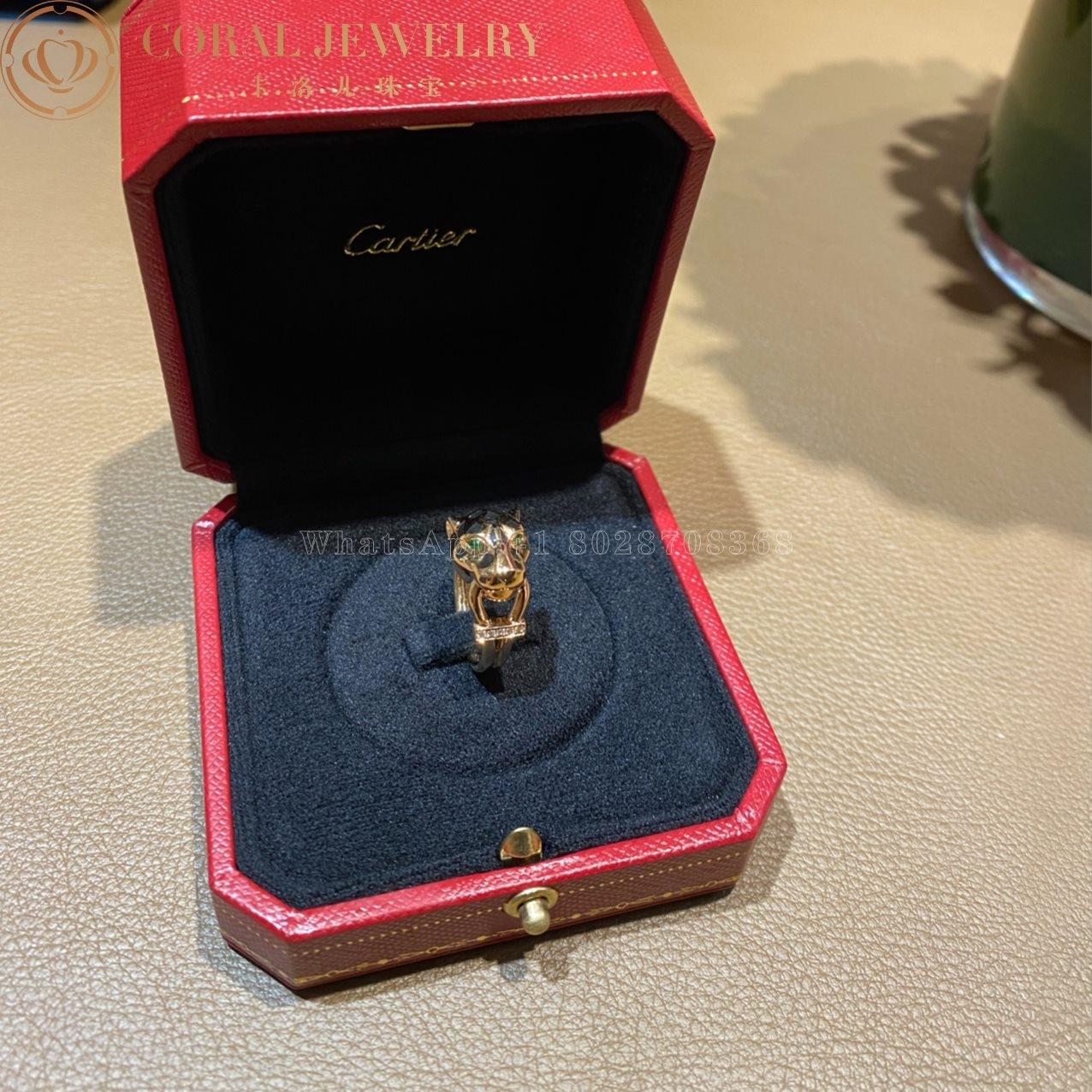 Cartier Panthère De Cartier, Rose Gold, Tsavorite, Onyx Ref. B4221400