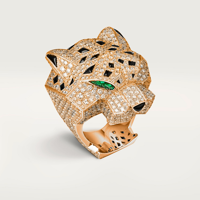 Cartier Panthère De Cartier, Rose Gold, Emeralds, Onyx Ref. H4179600