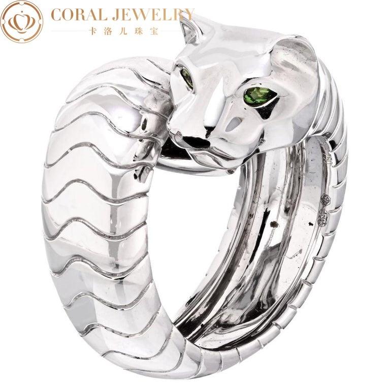 Cartier Panthère De Cartier, White Gold High Polished Panthere Lakarda Ring