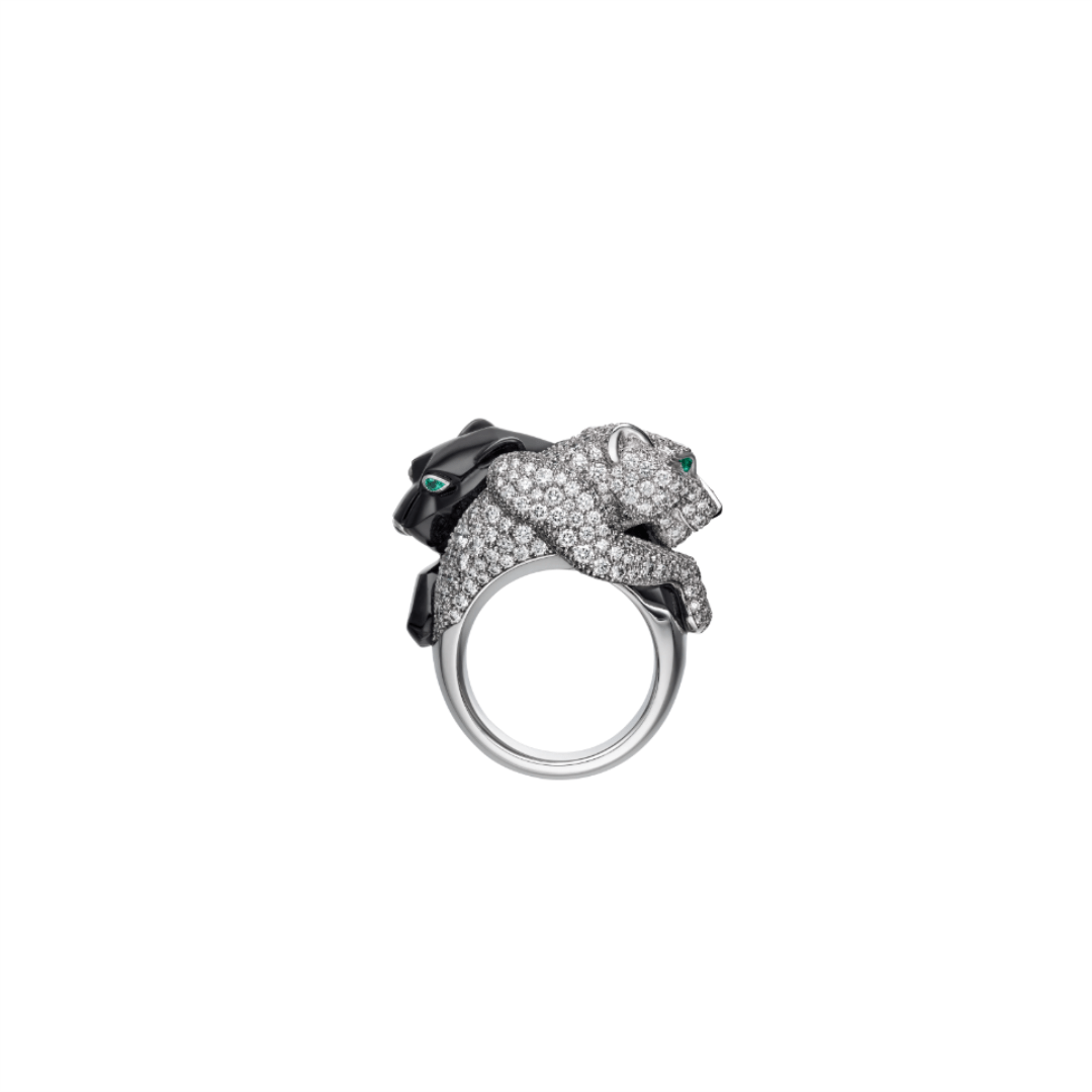 Cartier Panthère de Cartier ring, White Gold, Emerald, Onyx, Diamonds H4380800