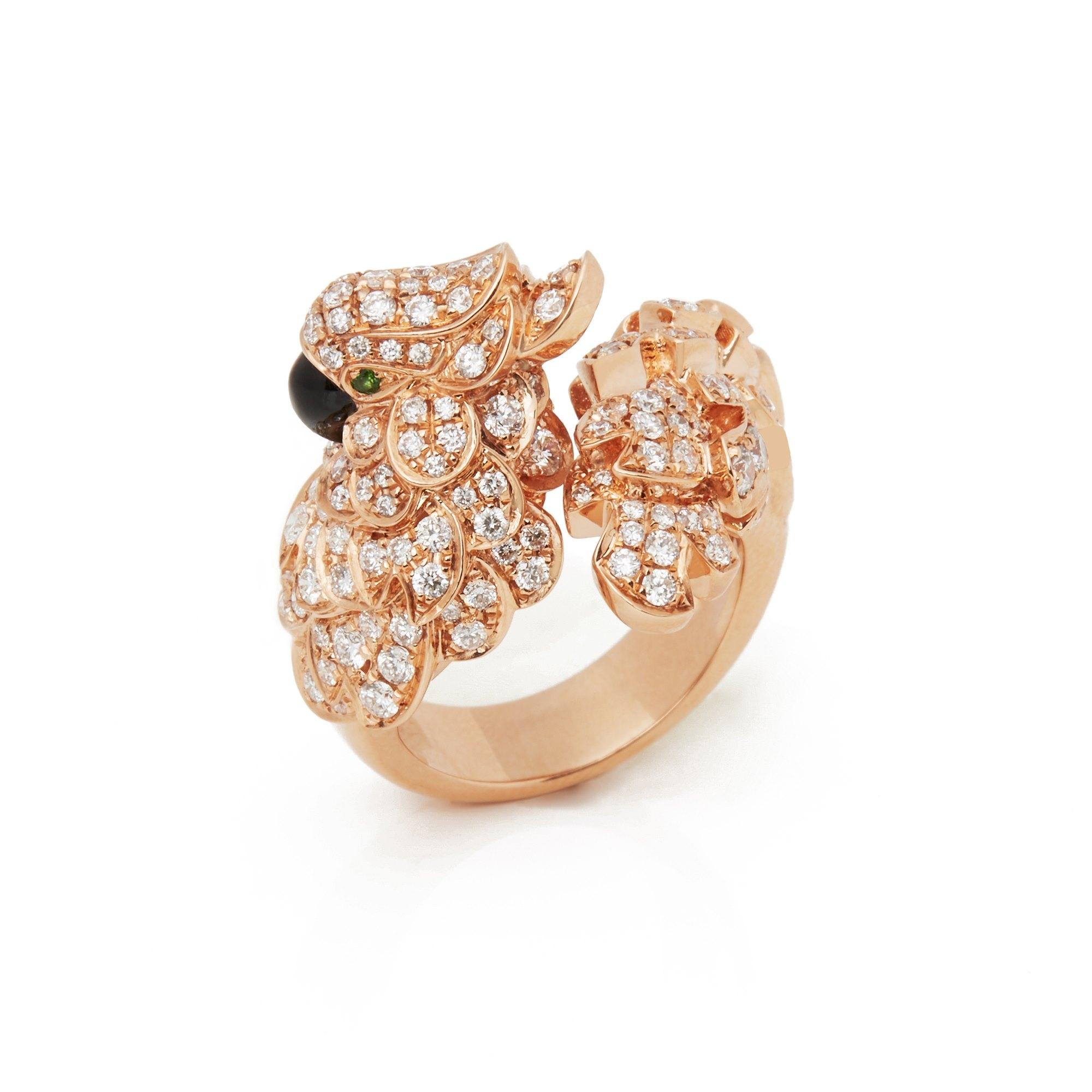 Cartier Les Oiseaux Liberes Ring Rose Gold Onyx Emeralds And Diamonds N4746200 Coral (1)