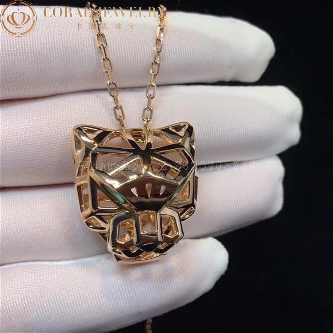 Cartier Panthère de Cartier Necklace Rose Gold, Tsavorite Garnets, Onyx Ref. N7424210