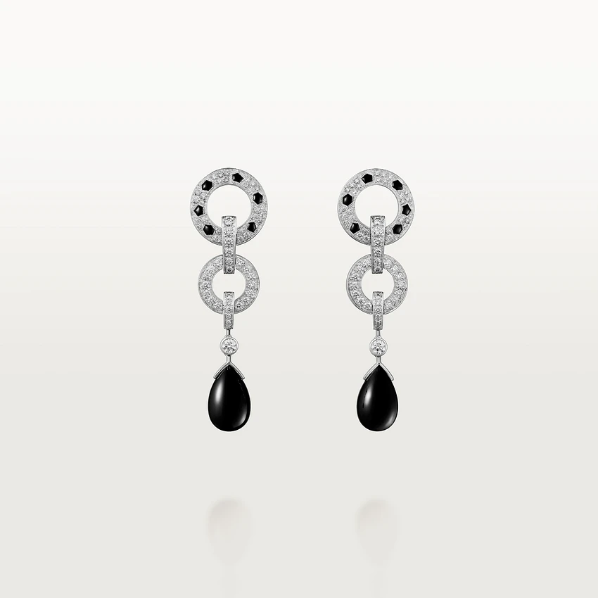 Cartier Panthère de Cartier Earrings, White Gold, Onyx, Diamonds Ref. H8000746