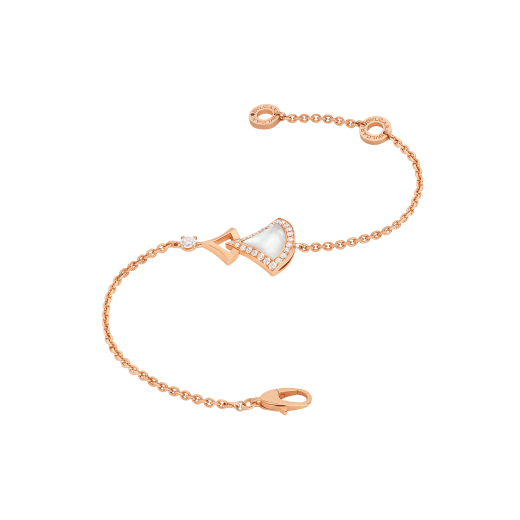 Bulgari Divas' Dream Bracelet Rose Gold with Mother-of-pearl and Diamonds Ref.: 358684