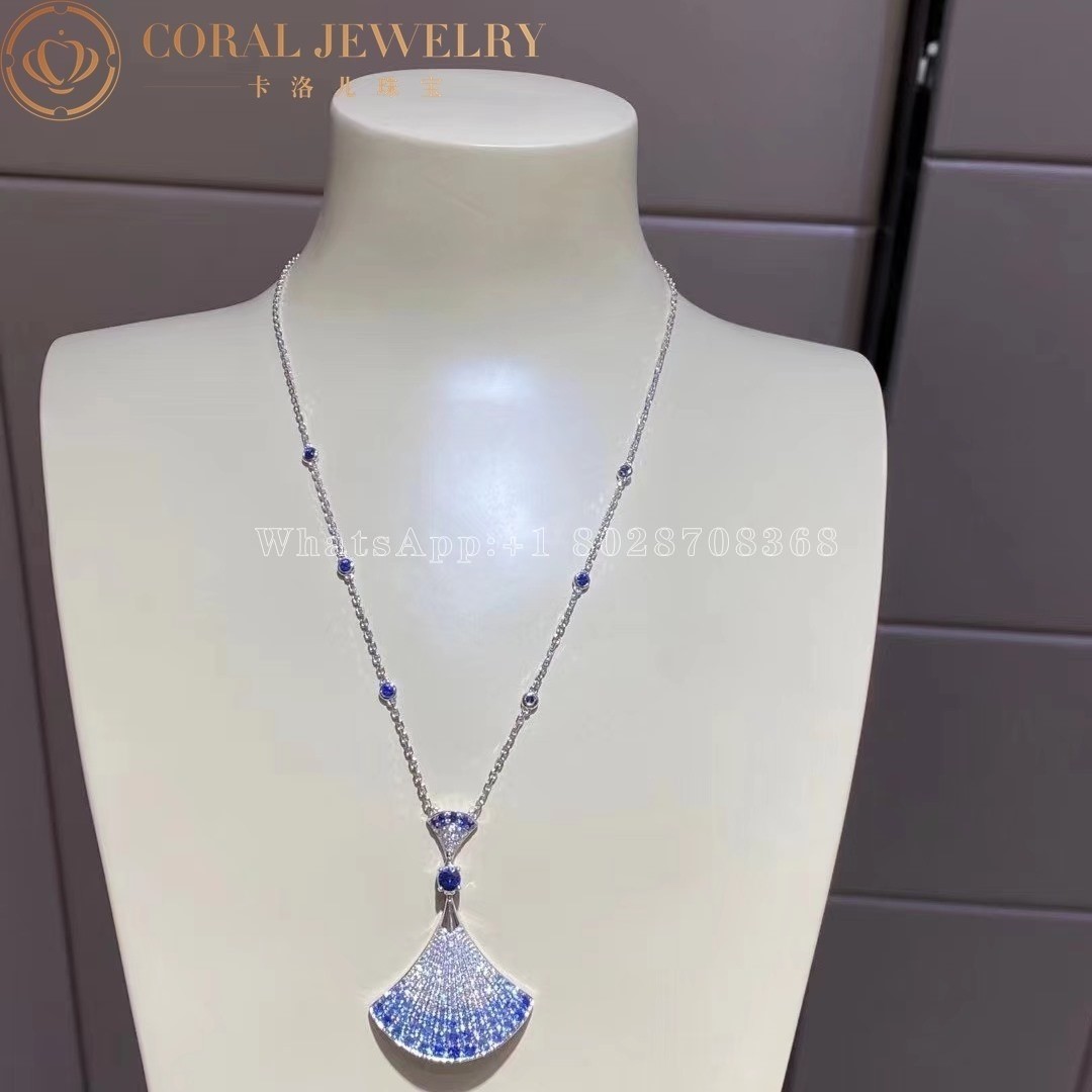 Bulgari Divas' Dream Necklace White Gold Sapphires and Diamonds Ref.: 358113