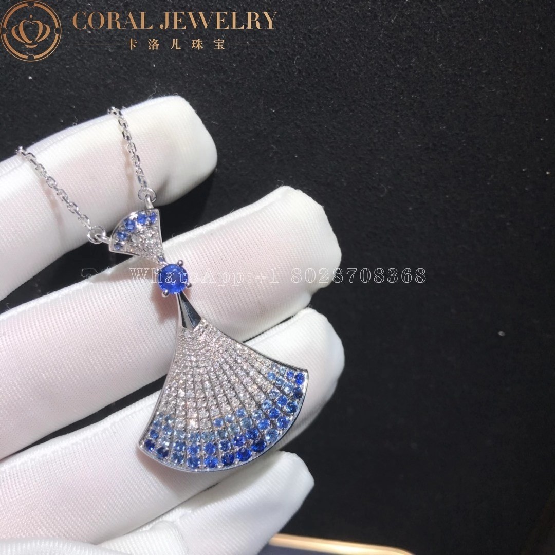 Bulgari Divas' Dream Necklace White Gold Sapphires and Diamonds Ref.: 358113