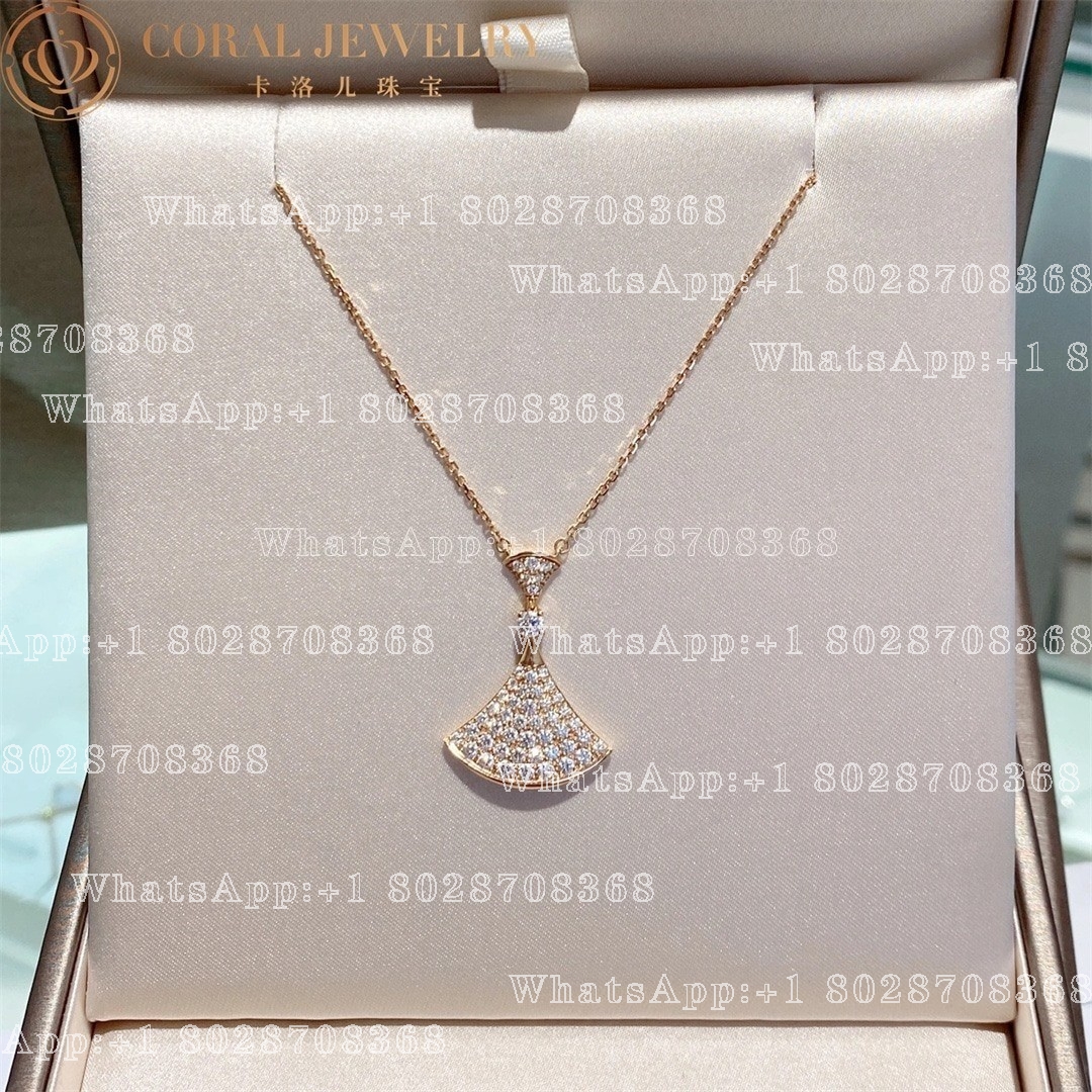 Bulgari Divas' Dream Necklace Rose Gold Set Diamonds Ref.: 358121