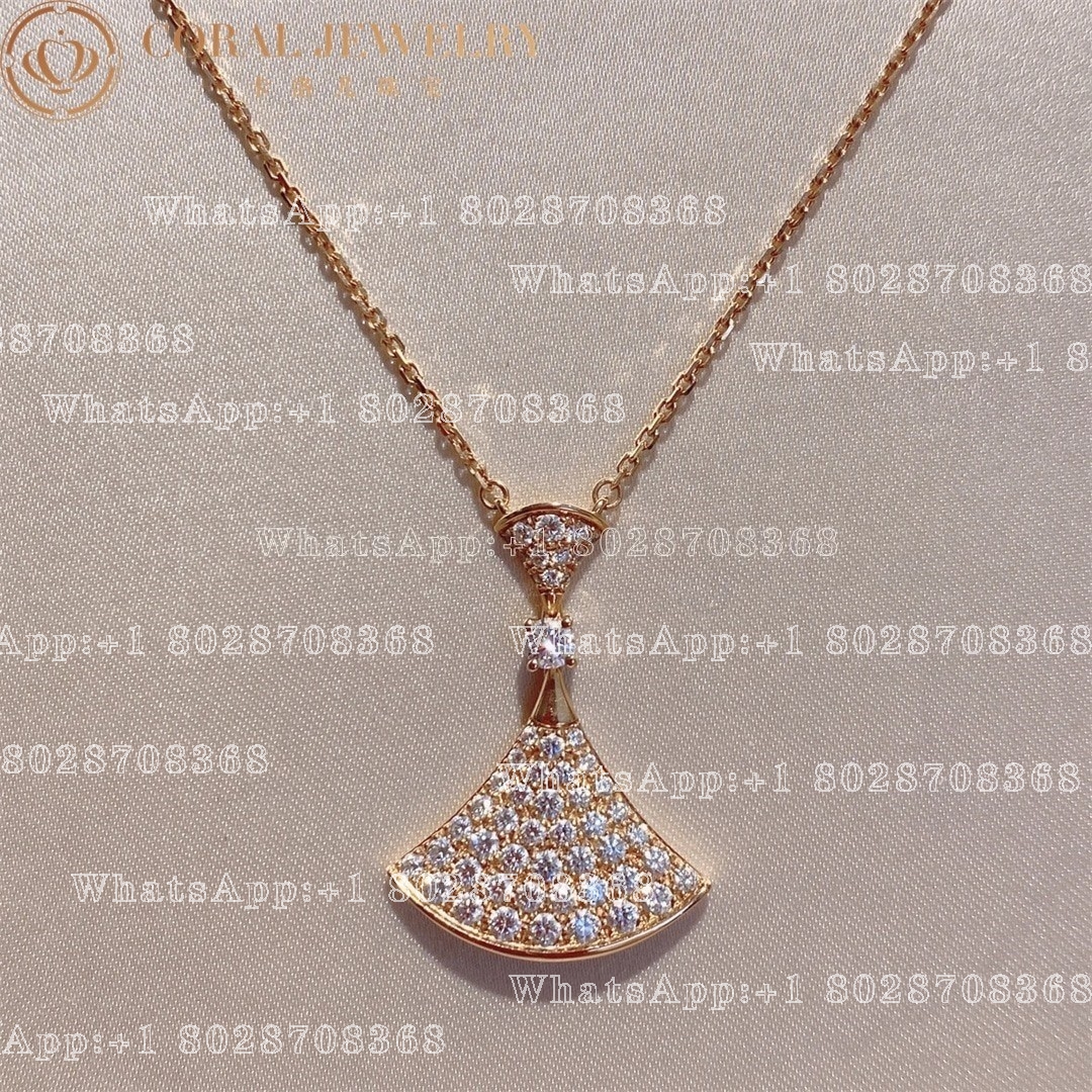 Bulgari Divas' Dream Necklace Rose Gold Set Diamonds Ref.: 358121