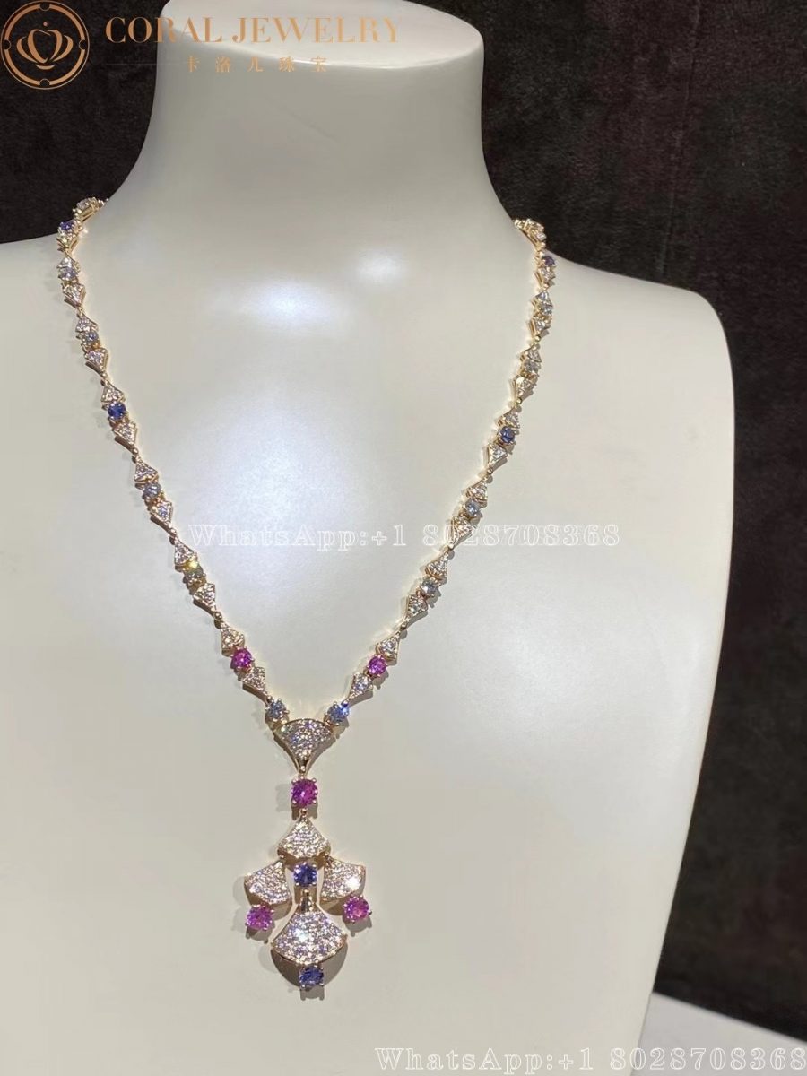 Bulgari Divas' Dream Necklace Rose Gold Spinel and Diamonds Ref.: 357942