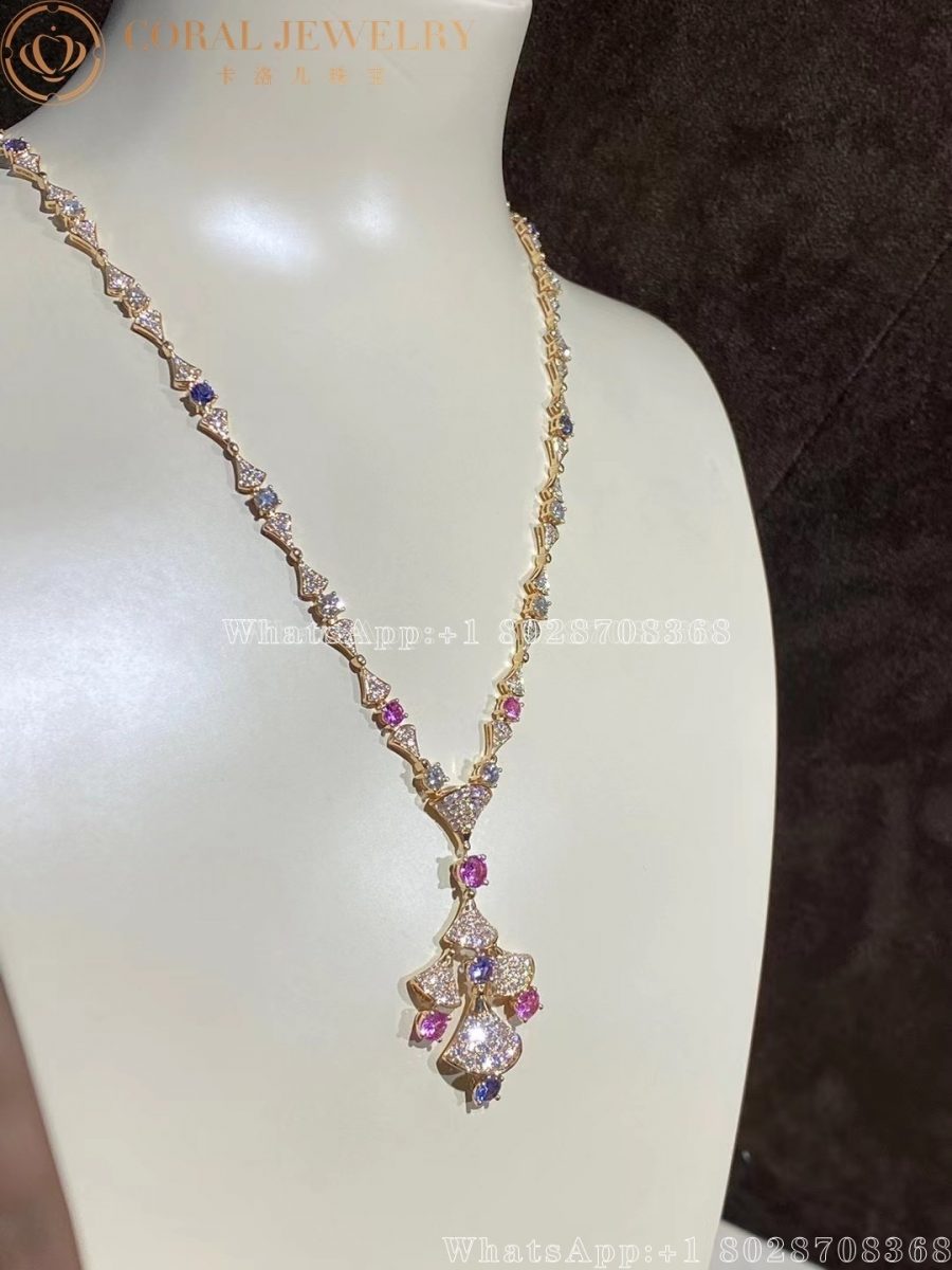 Bulgari Divas' Dream Necklace Rose Gold Spinel and Diamonds Ref.: 357942