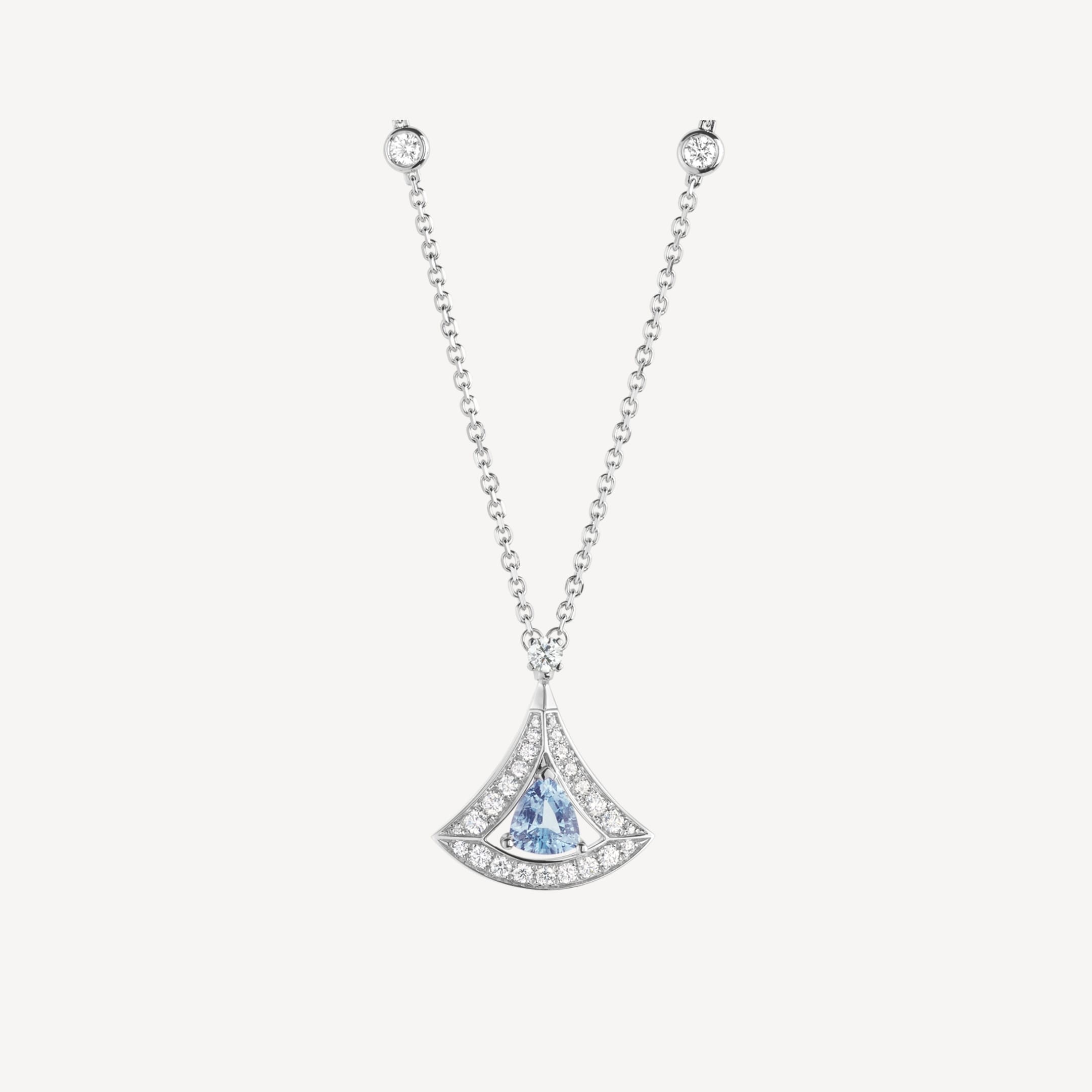 Bulgari Divas Dream Necklace White Gold Set Aquamarines And Diamonds Ref 354052 Coral (1)