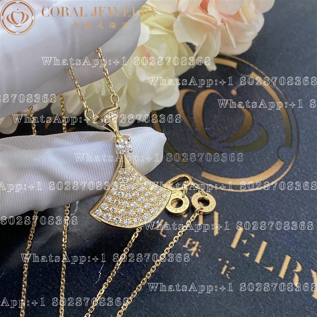 Bulgari Divas' Dream Necklace Yellow Gold Set Diamonds Ref.: 358121