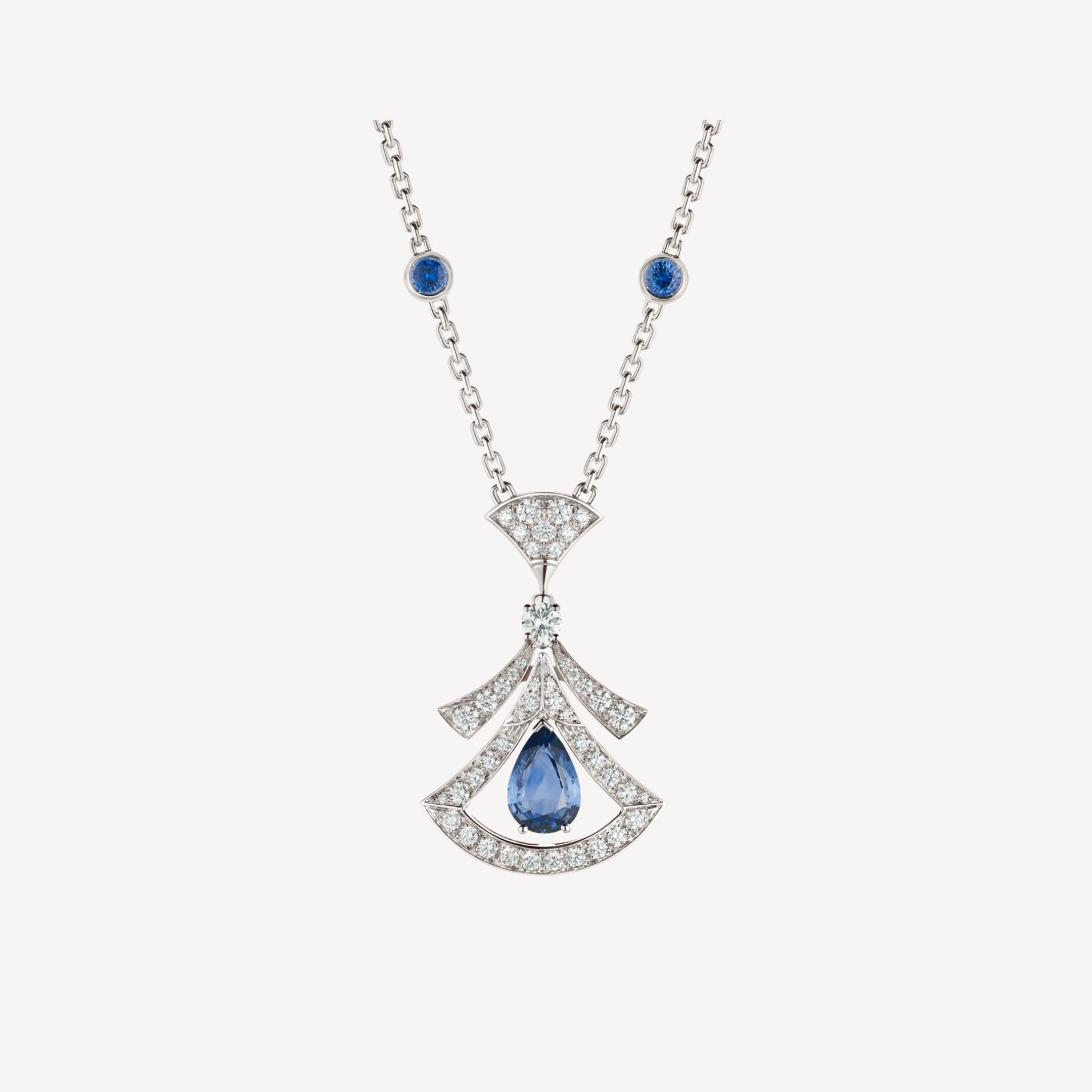 Bulgari Divas' Dream Necklace White Gold Set Sapphires and Diamonds Ref.: 357325