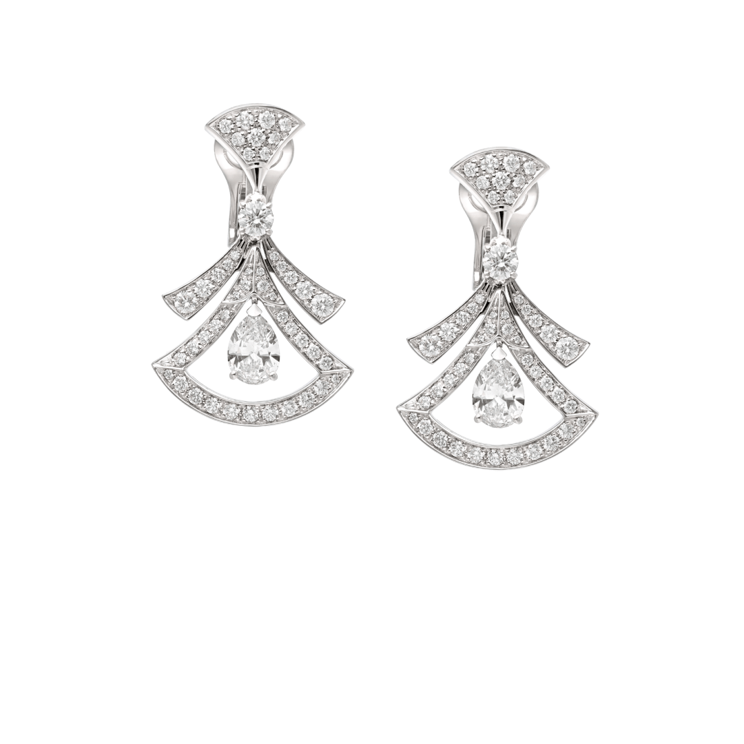 Bulgari Divas' Dream Earrings White Gold Diamonds Ref.: 358221