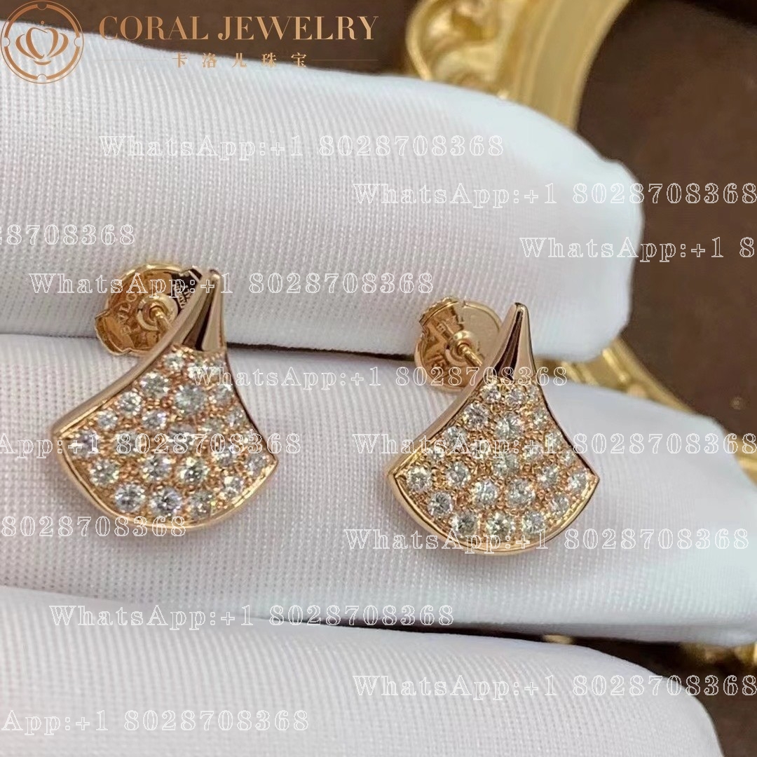 Bulgari Divas' Dream Earrings Rose Gold Diamonds Ref.: 352601 OR857537