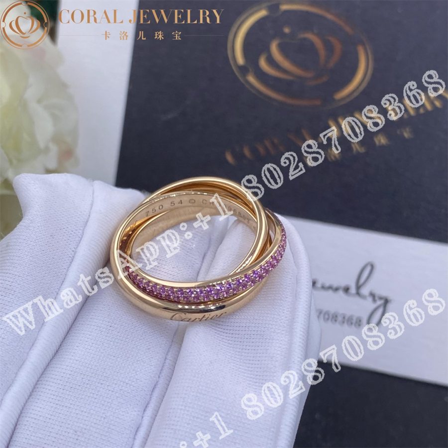 Cartier Trinity Ring Classic Diamonds Ref B4093100 Coral (1)