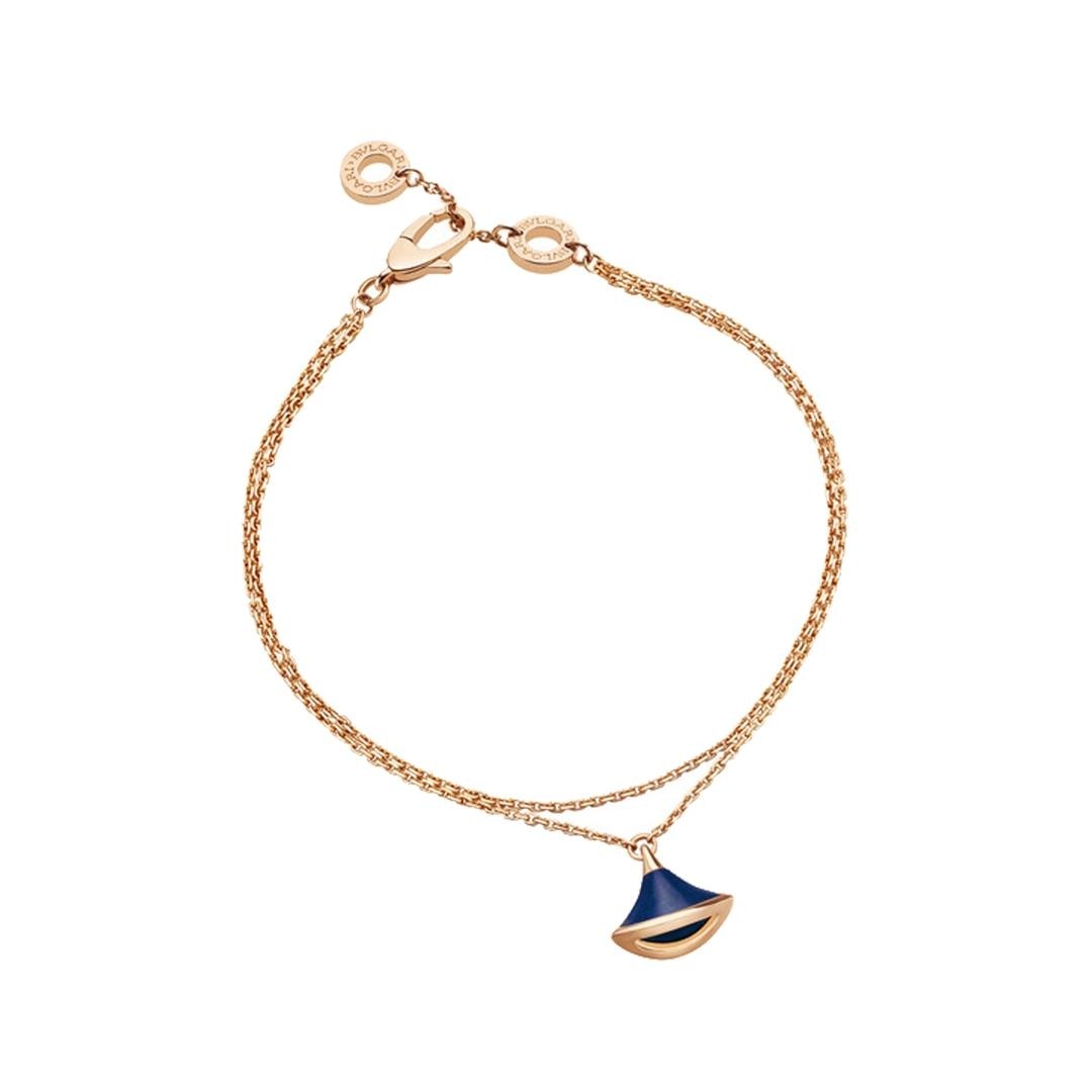 Bulgari Divas' Dream Bracelet Rose Gold Lapis Lazuli Bracelet 350712