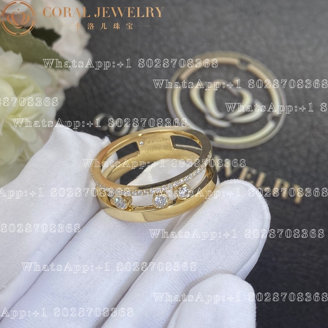 Messika Move Romane Yellow Gold Ring with Diamonds 06516-YG