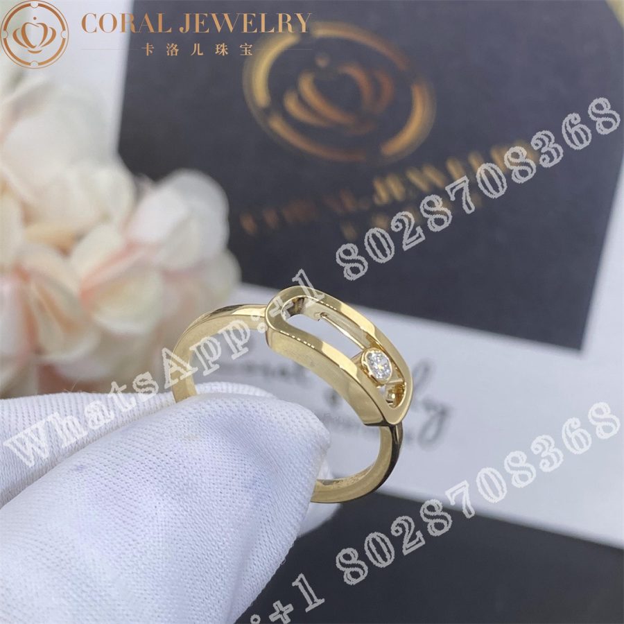 Messika Move Uno Yellow Gold Yellow Gold Diamond Ring 12390 Yg Coral (1)