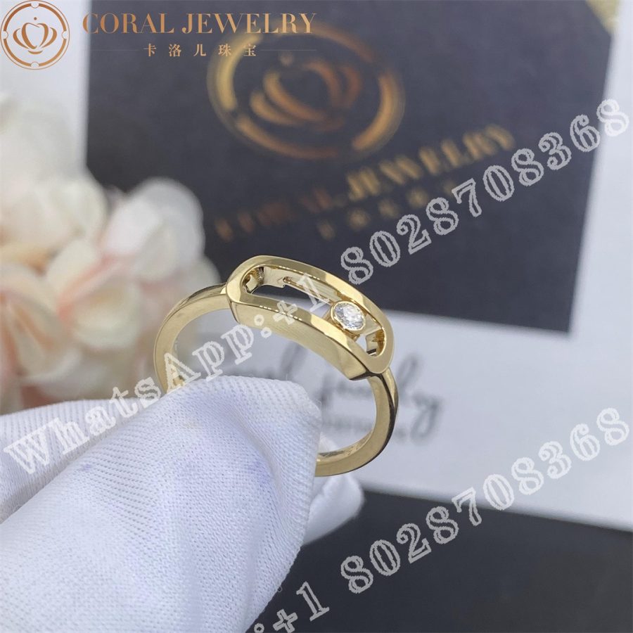 Messika Move Uno Yellow Gold Yellow Gold Diamond Ring 12390 Yg Coral (4)