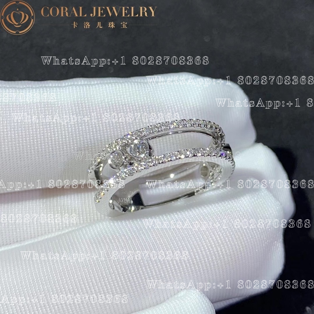 Messika Move Romane White Gold Diamond Ring 07080-WG