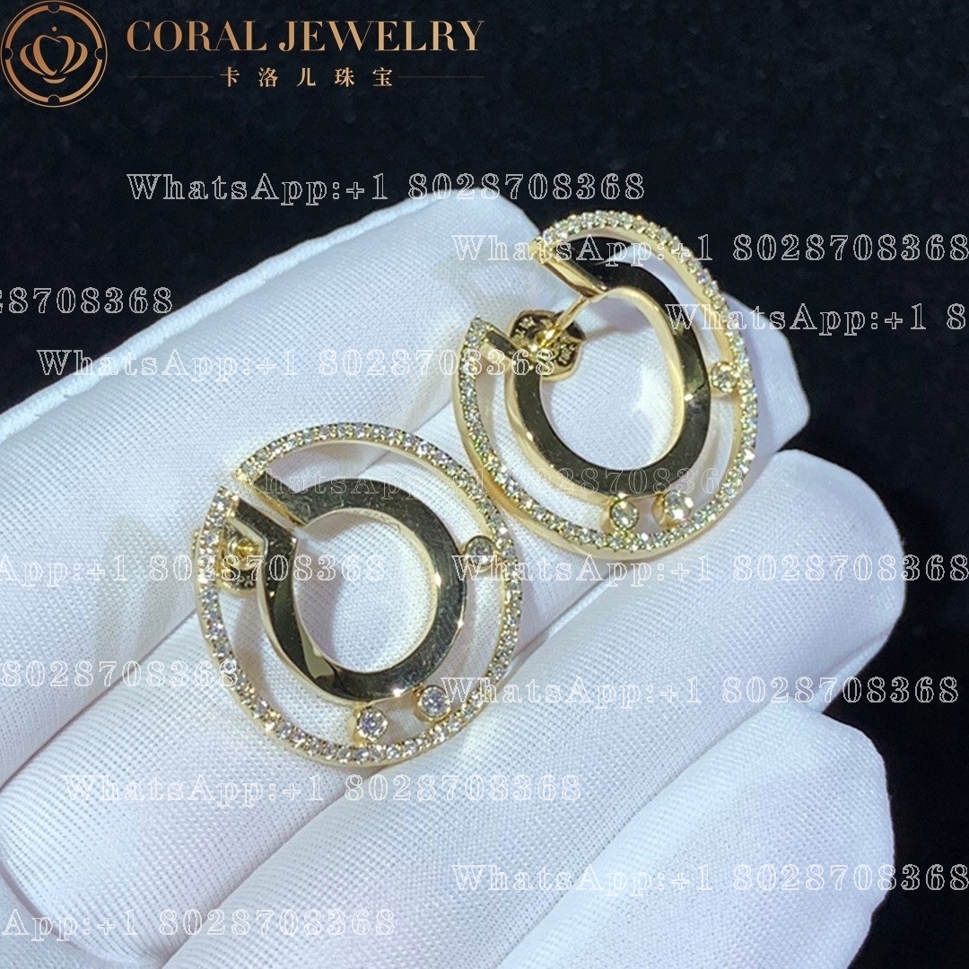 Messika Move Romane Hoop Yellow Gold Diamond Earrings 06689 Yg Coral (1)