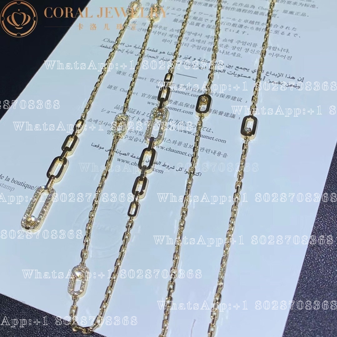 Messika Move Uno Yellow Gold Diamond Necklace 07170-YG