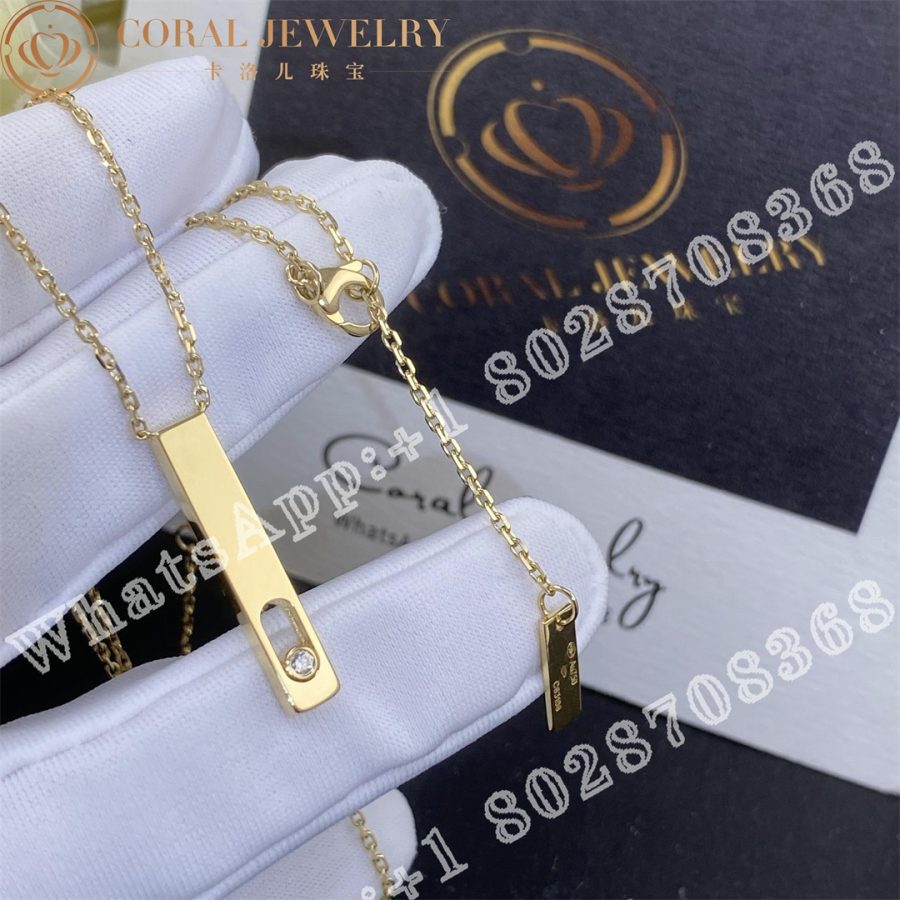 Messika My First Diamond Yellow Gold Diamond Necklace 07498 Yg Coral (2)