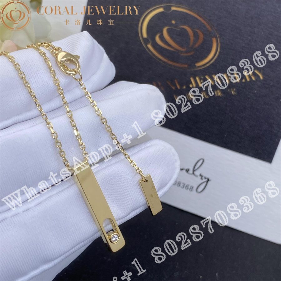 Messika My First Diamond Yellow Gold Diamond Necklace 07498 Yg Coral (3)