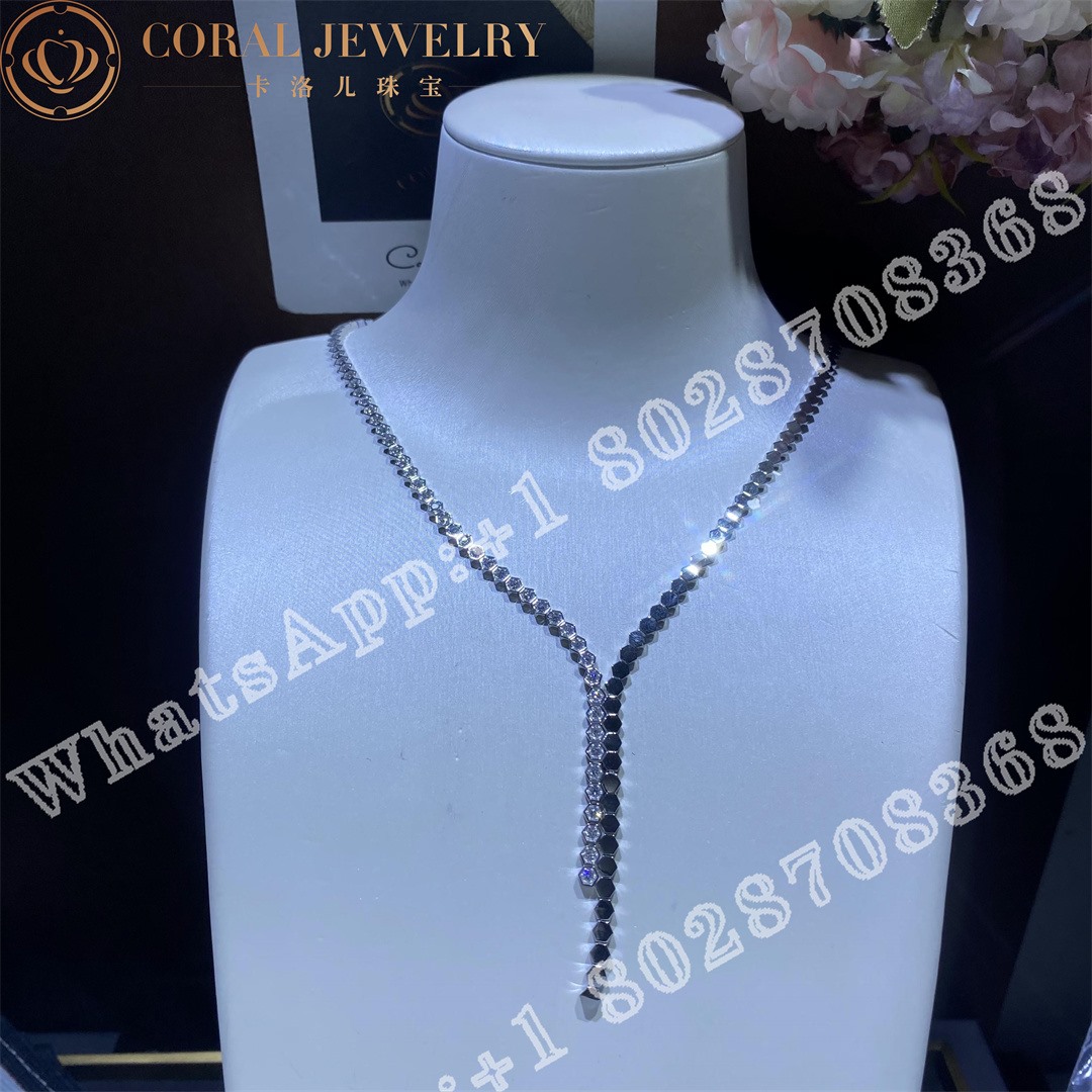 Chaumet Bee My Love Necklace White Gold Diamonds 083988 Coral (4)