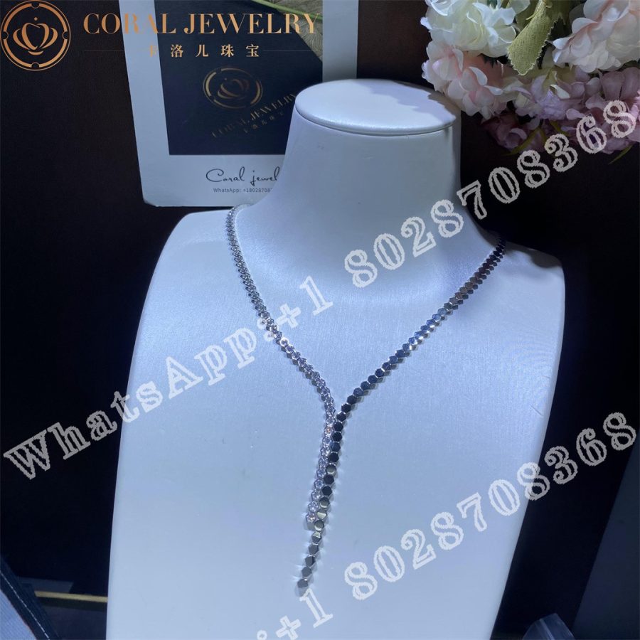 Chaumet Bee My Love Necklace White Gold Diamonds 083988 Coral (6)