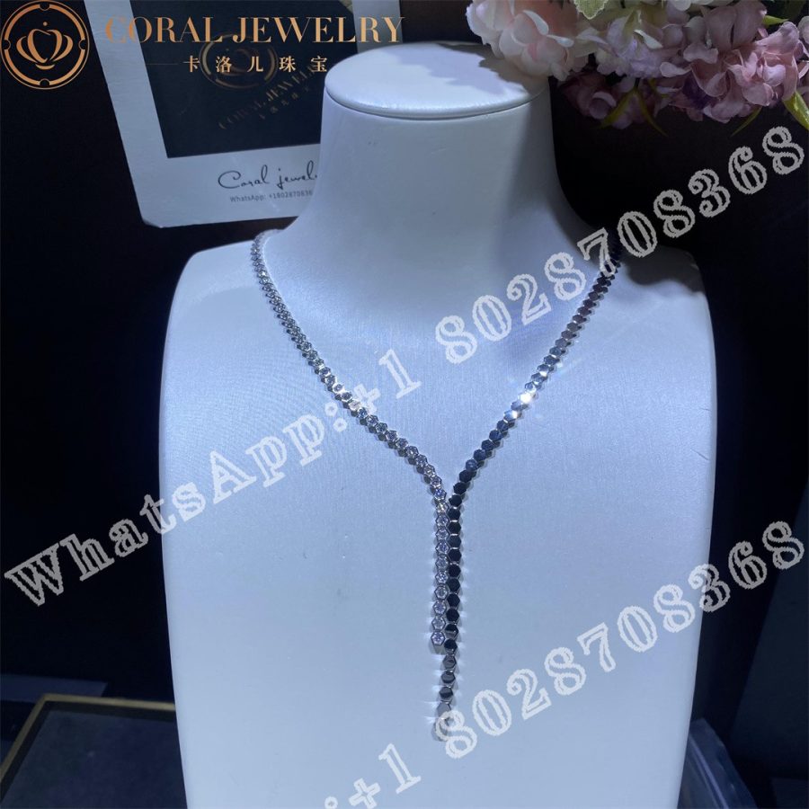 Chaumet Bee My Love Necklace White Gold Diamonds 083988 Coral (7)