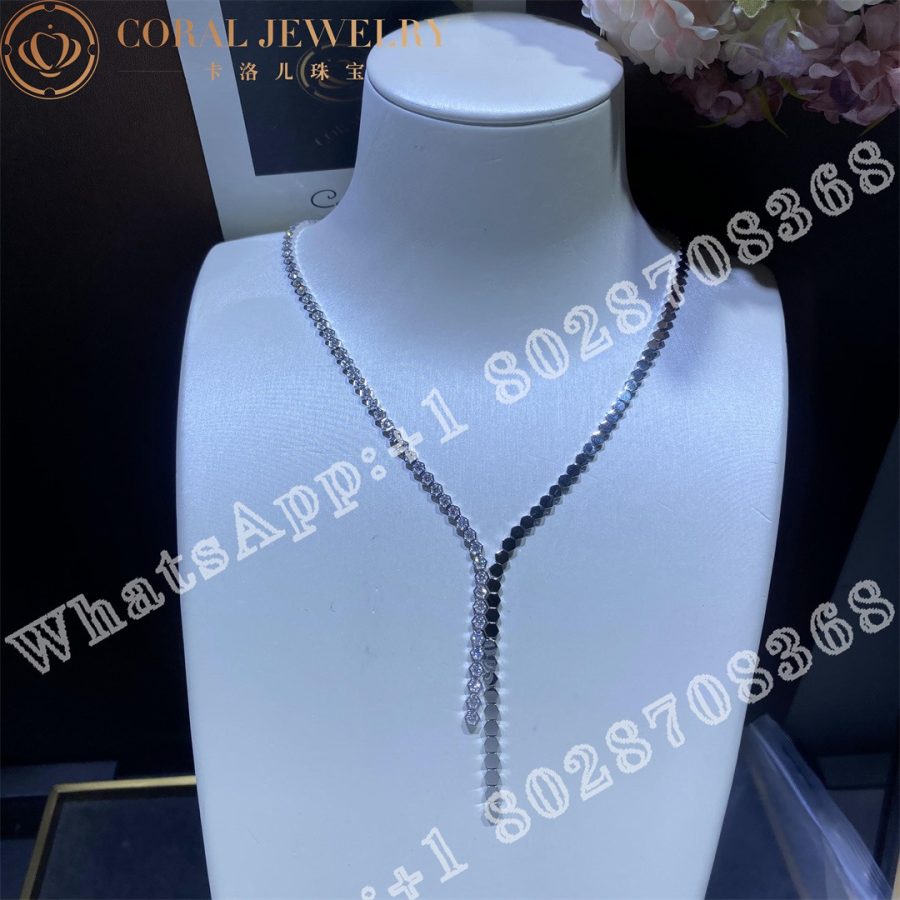 Chaumet Bee My Love Necklace White Gold Diamonds 083988 Coral (8)