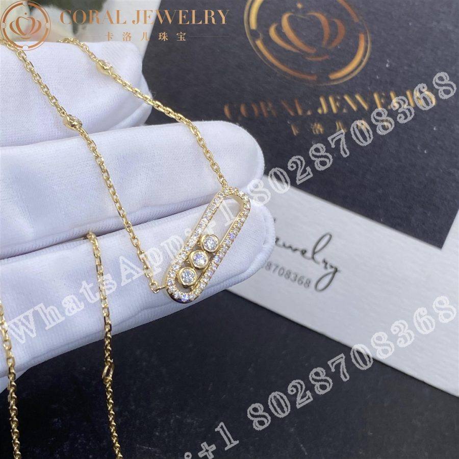 Messika Baby Move Pave Yellow Gold Diamond Necklace 04322 Yg Coral (4)