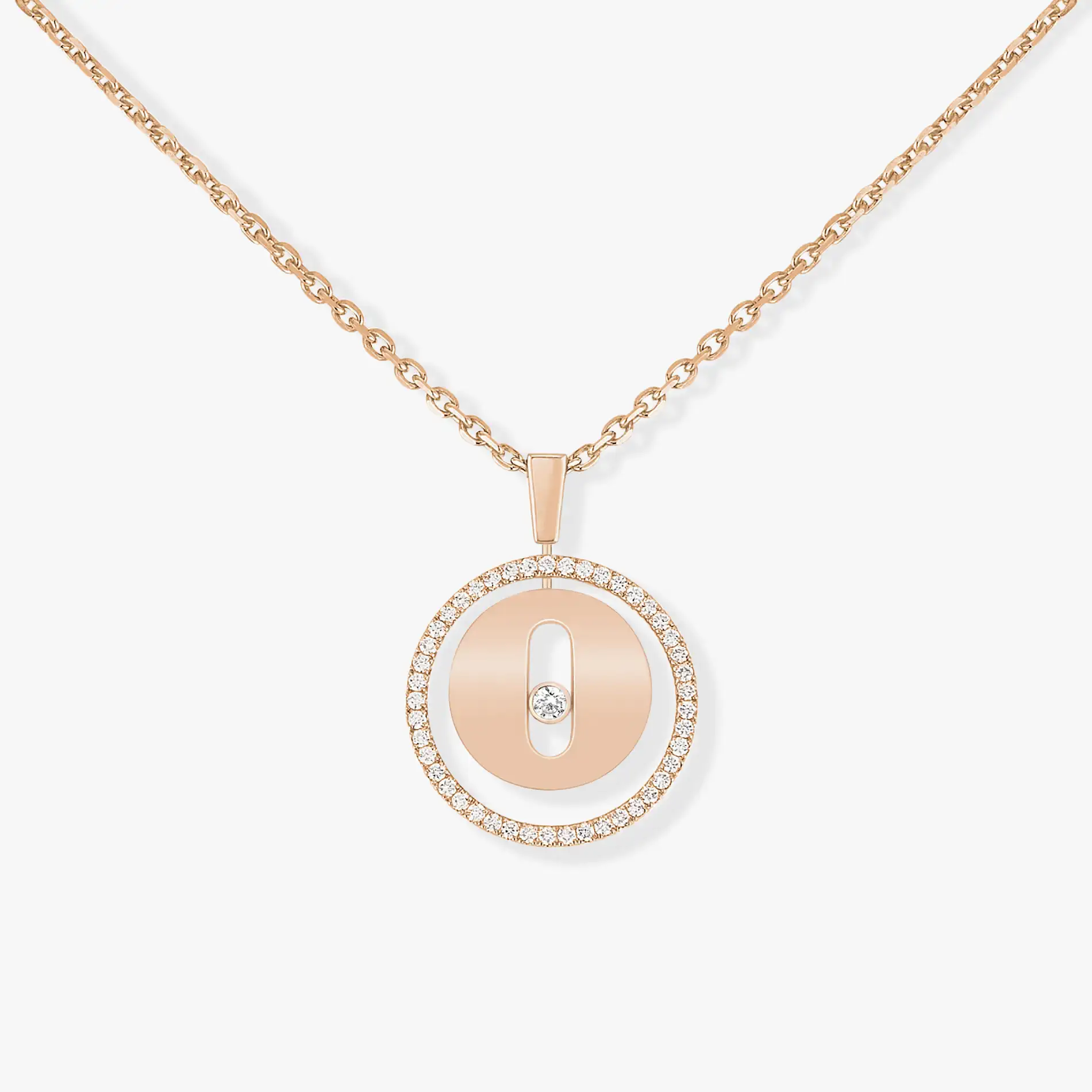 Messika Lucky Move PM Rose Gold Diamond Necklace 07396-PG