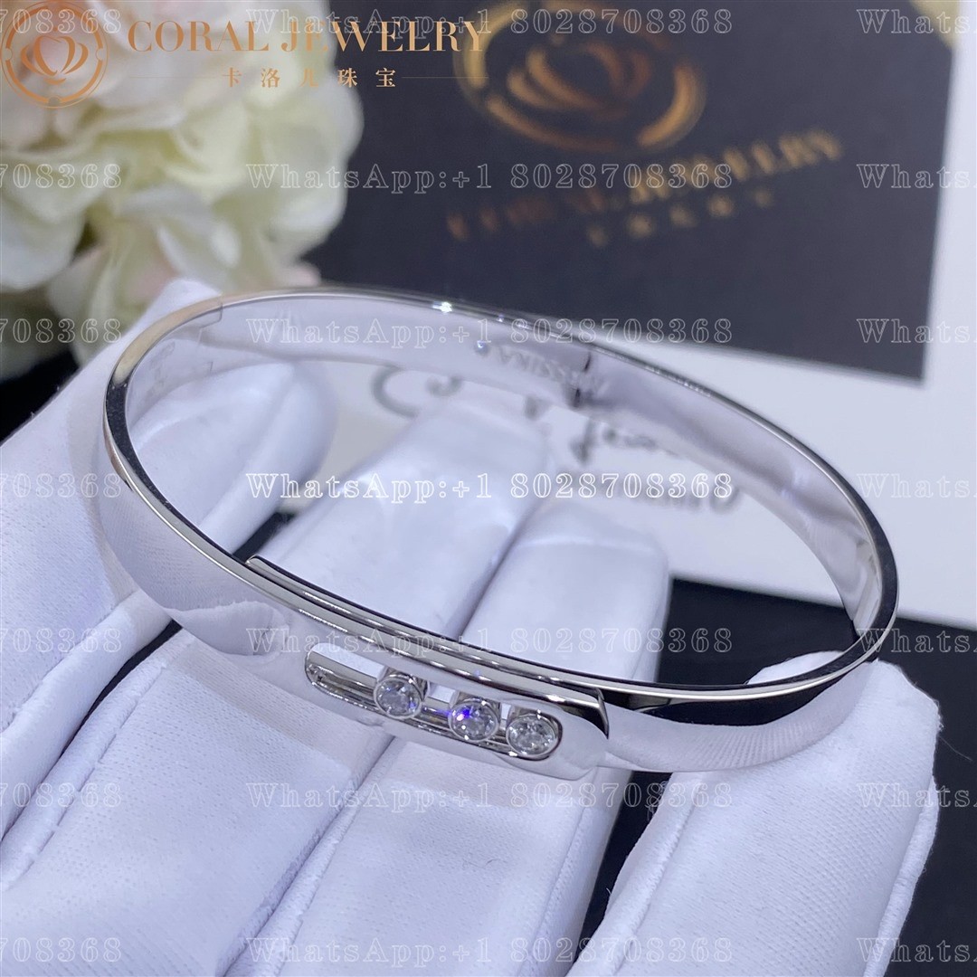 Messika Move Noa Bangle White Gold Diamond Bracelet 06368-WG