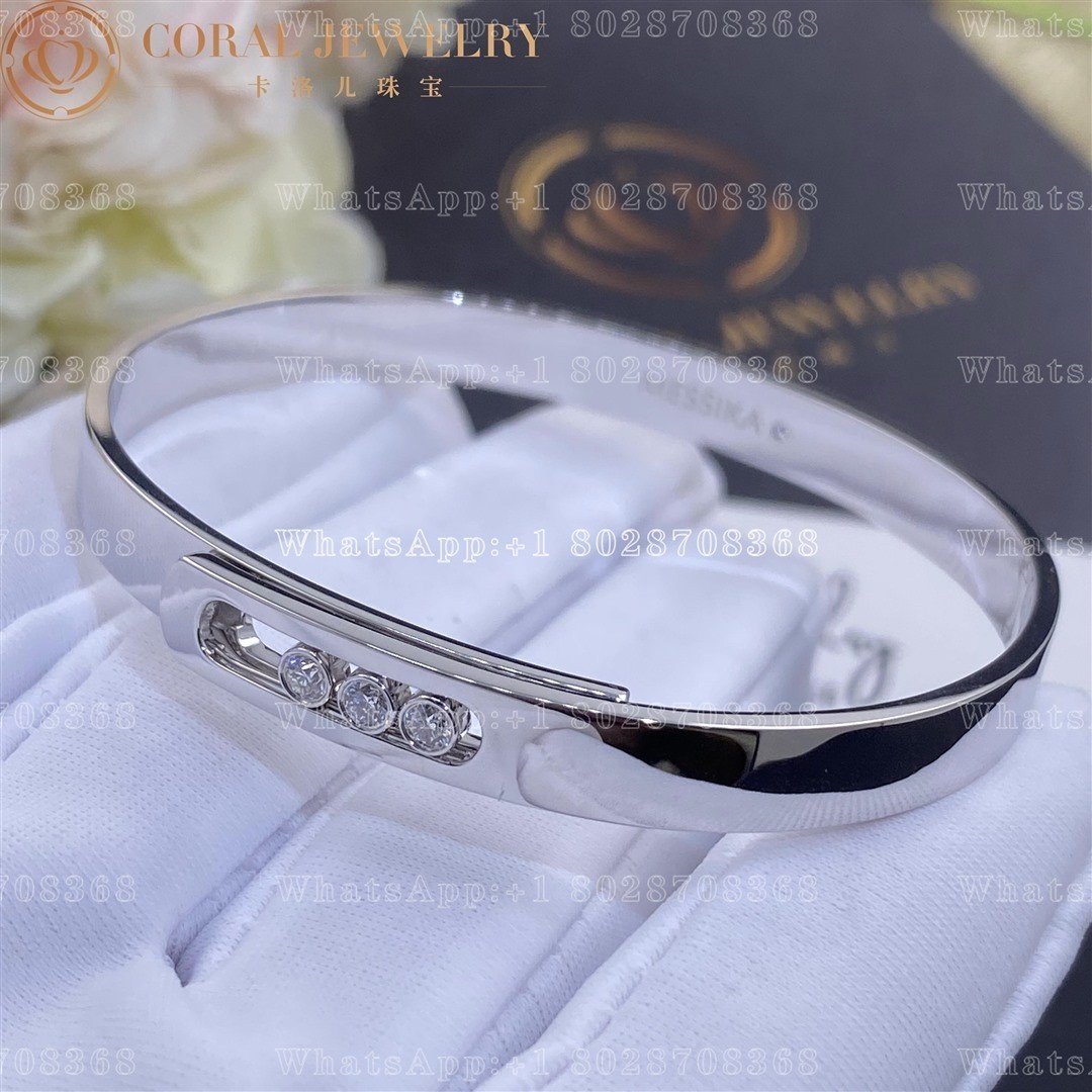 Messika Move Noa Bangle White Gold Diamond Bracelet 06368-WG