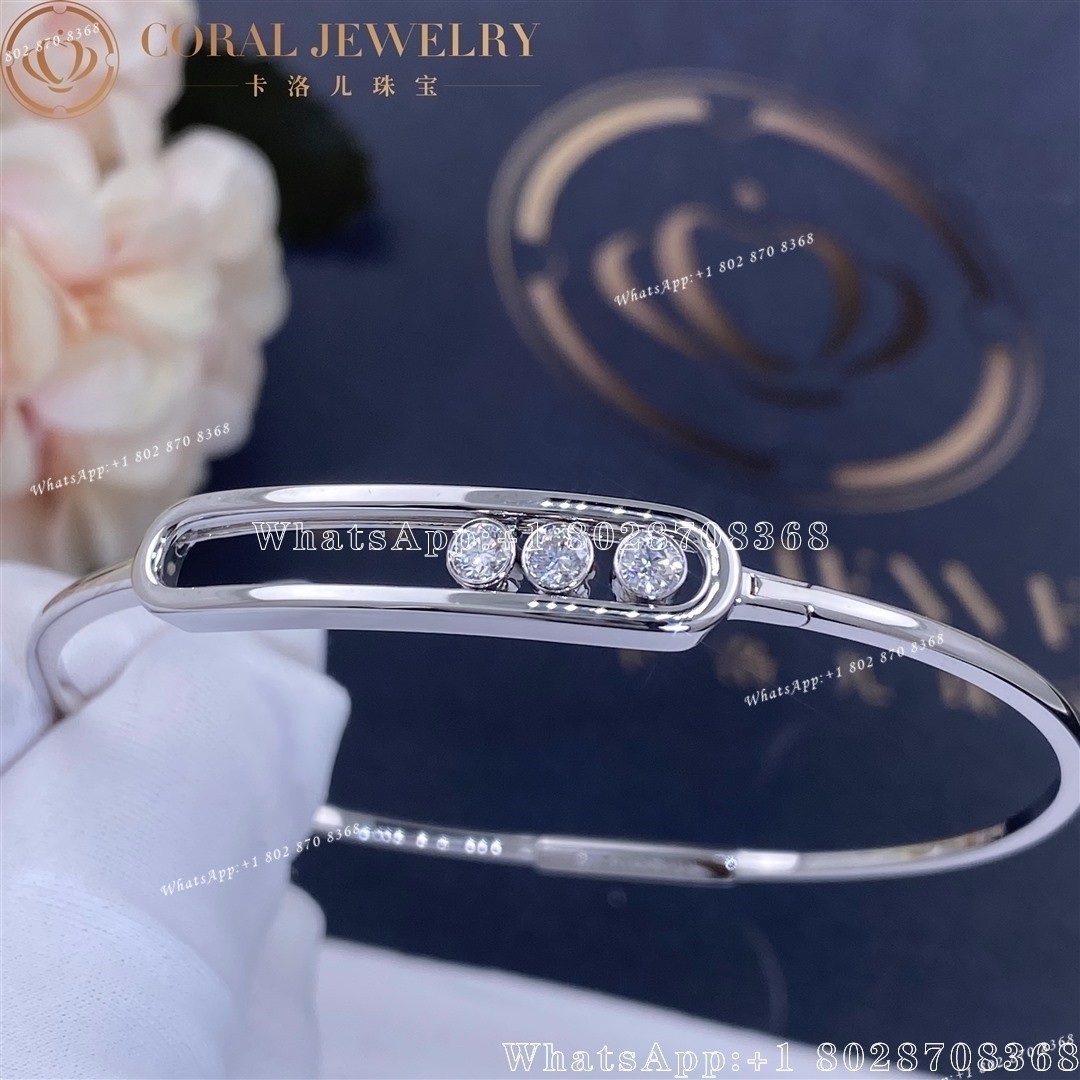 Messika Move Thin White Gold Diamond Bracelet 04068-WG