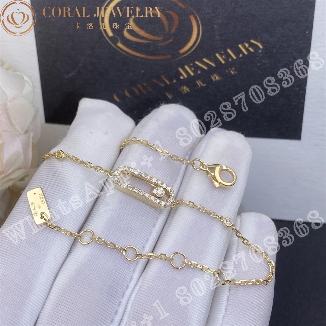 Messika Move Uno Pave Yellow Gold Diamond Bracelet 04706 Yg Coral (1)