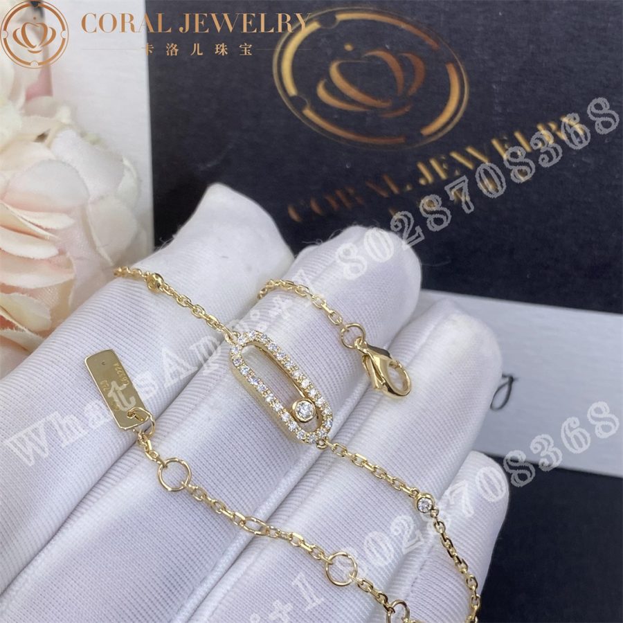 Messika Move Uno Pave Yellow Gold Diamond Bracelet 04706 Yg Coral (3)