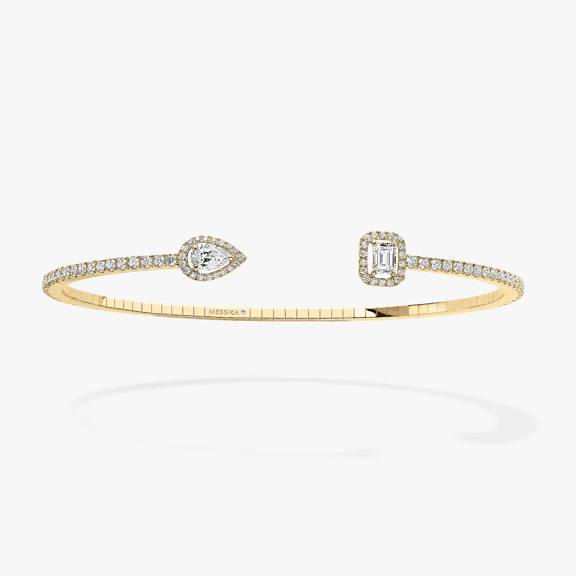 Messika My Twin Skinny 015ct X2 Yellow Gold Diamond Bracelet 06161 Yg