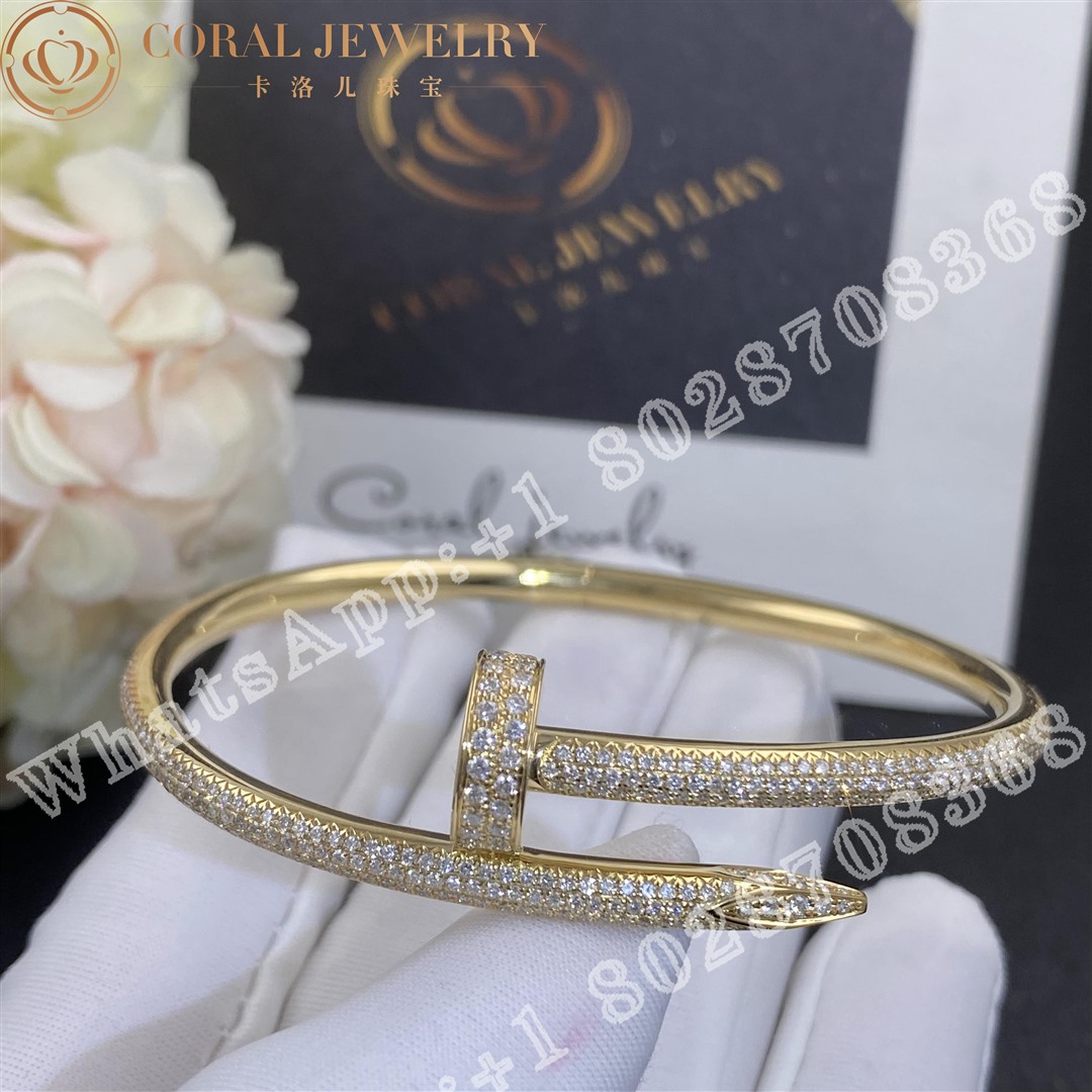 Cartier Juste Un Clou Bracelet Yellow Gold Diamonds Ref N6709817 Coral (1)