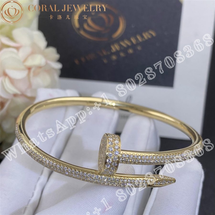 Cartier Juste Un Clou Bracelet Yellow Gold Diamonds Ref N6709817 Coral (2)