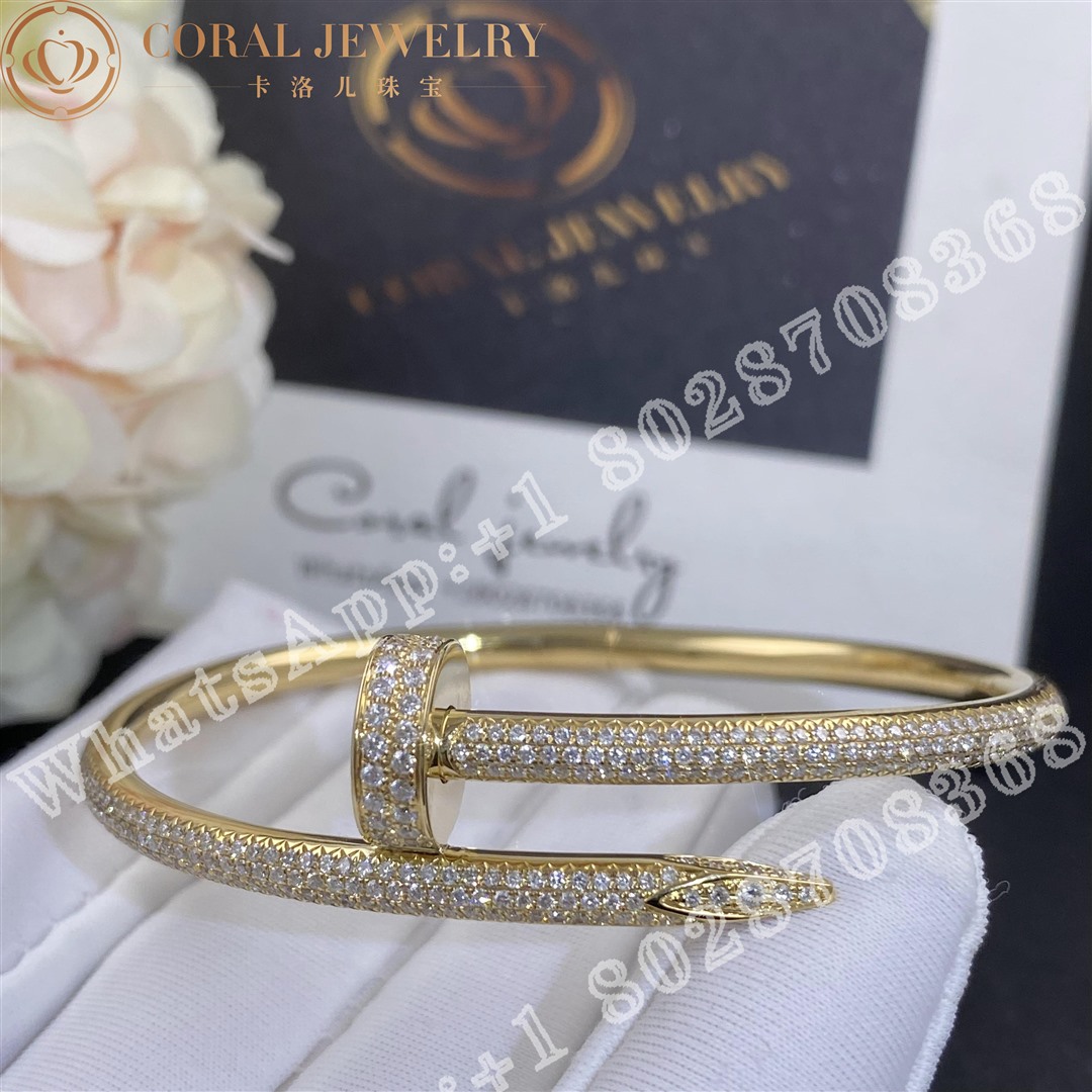 Cartier Juste Un Clou Bracelet Yellow Gold Diamonds Ref N6709817 Coral (4)