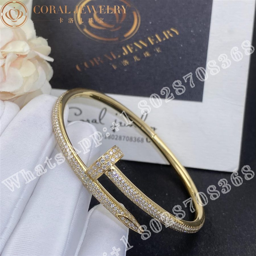 Cartier Juste Un Clou Bracelet Yellow Gold Diamonds Ref N6709817 Coral (6)