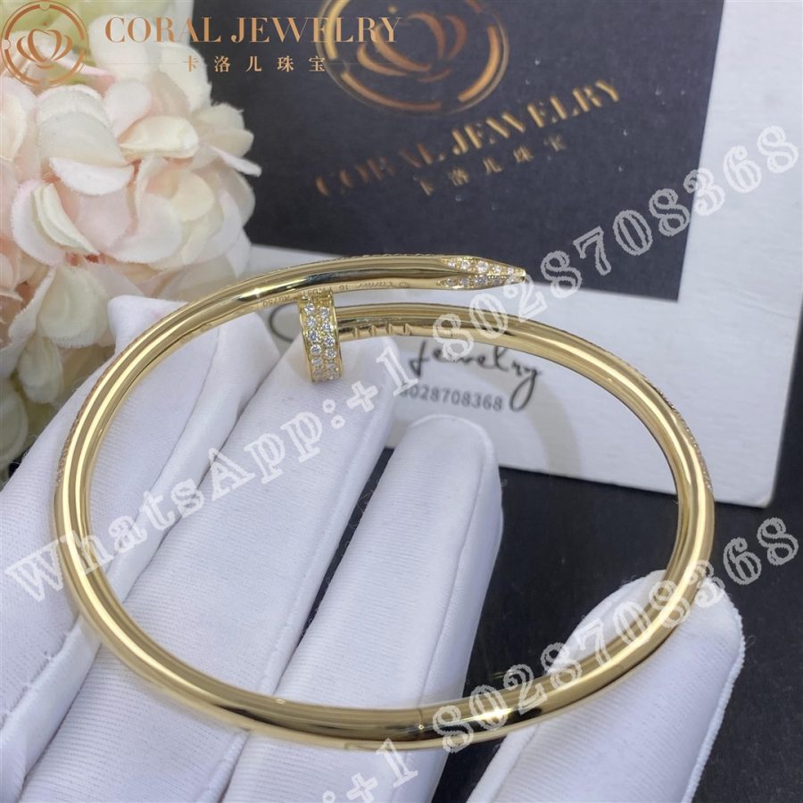 Cartier Juste Un Clou Bracelet Yellow Gold Diamonds Ref N6709817 Coral (7)