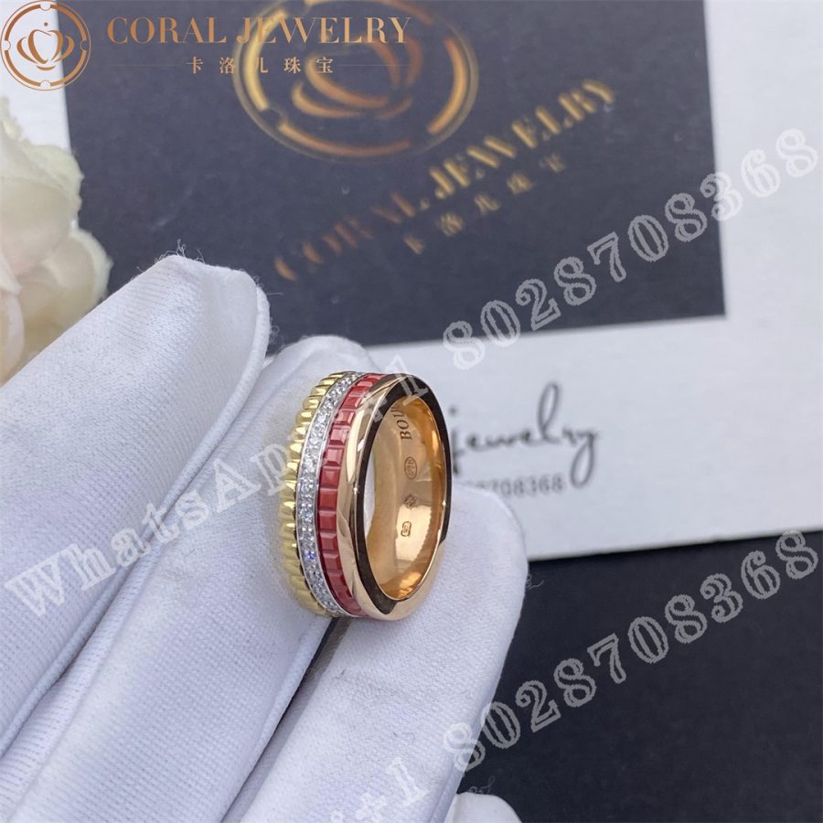 Boucheron Quatre Red Edition Small Ring Jrg02938 Coral (2)