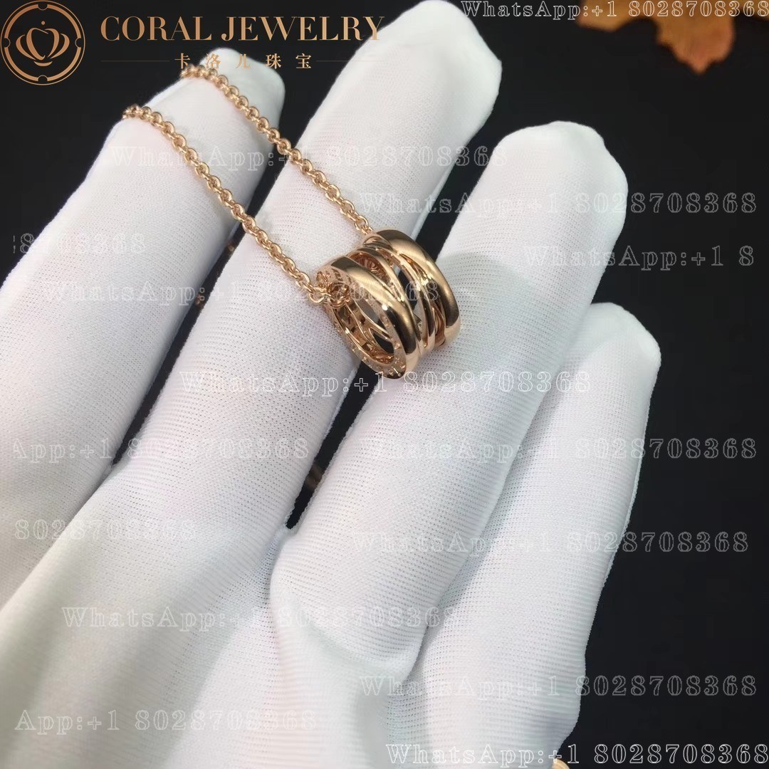 Bulgari B.zero1 Design Legend necklace with pendant in 18 kt rose gold Ref.: 353795