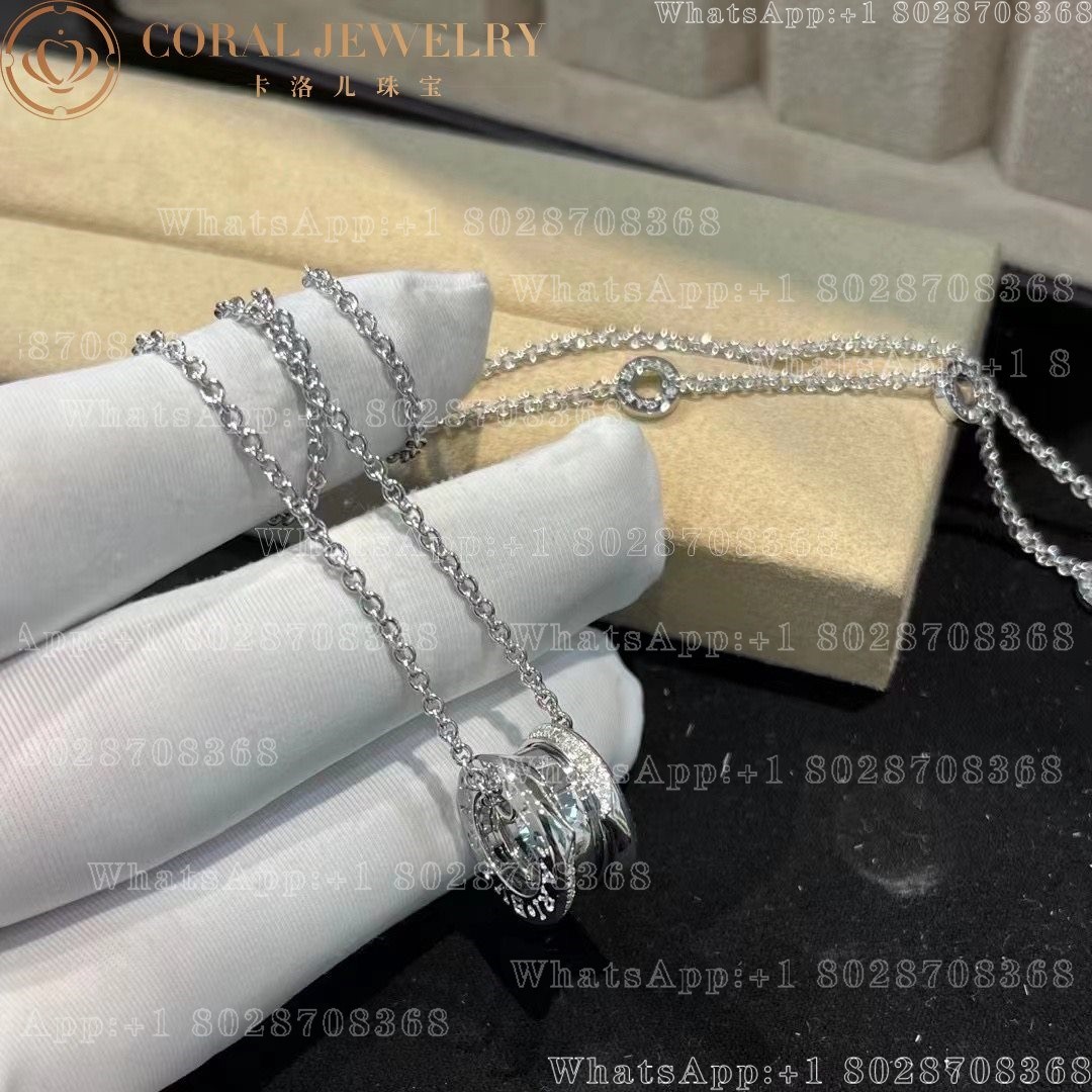 Bulgari B.zero1 necklace with 18 kt white gold with demi-pavé diamonds Ref.: 359618